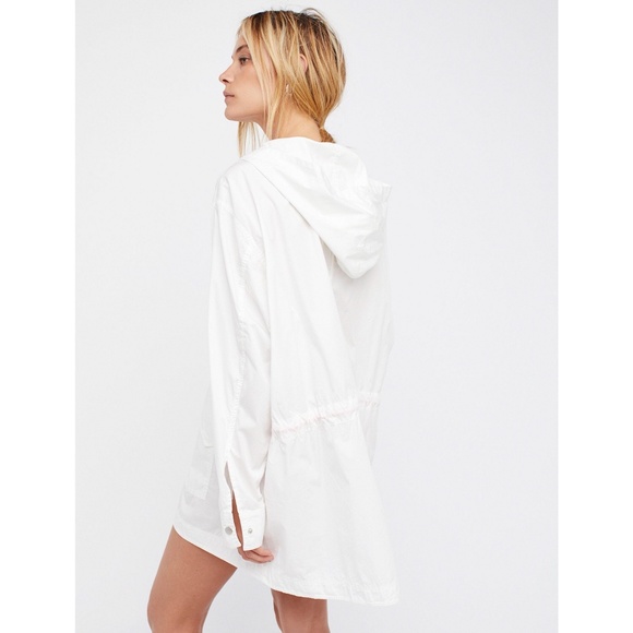 Free People Poplin Hooded Pullover M/L - Picture 3 of 8